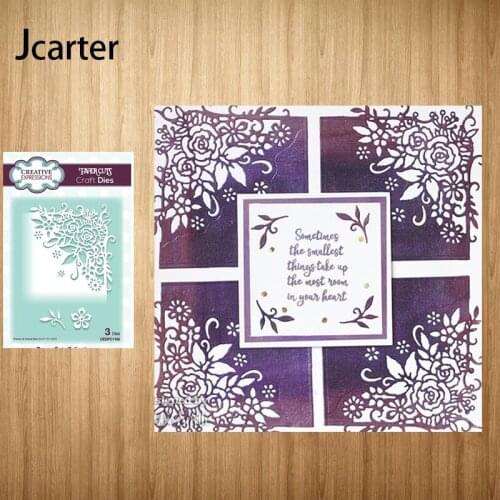 New Metal Cutting Dies Corner Flowers Vine Branch Craft Handmade Knife Mould Blade Punch Stencils Dies Cut Scrapbooking Model