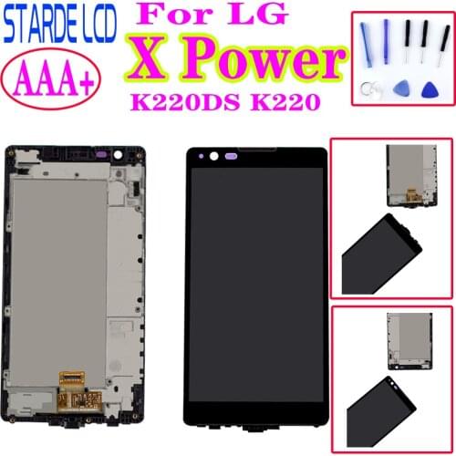 Original For LG X Power K220DS K220 K6P F750 K210 LCD Display with Touch Screen Digitizer Assembly With Frame Screen Replacement