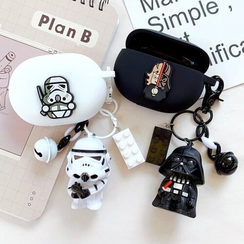 Cartoon Silicone Cover for Beats Studio Buds Case with KeyChain Bluetooth Earphone Case Accessories Wireless Headphone Portable