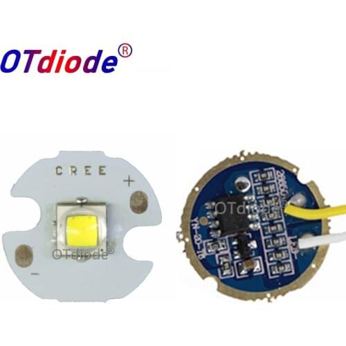 Cree XML2 XM-L2 T6 10W High Power LED Emitter Cool White Neutral White Warm White 16mm Black or with PCB+17mm DC3.7V 2.5A Driver