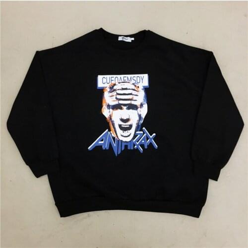 New Autumn Hoodie Women Streetwear Hoodie Cartoon Head Pattern Printed Hoodie Casual Man Hoodis Loose Round Neck Pullover