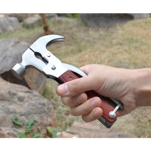 Outdoor Multitool Pliers Serrated Knife Jaw Hand Tools Screwdriver Safety Hammer Knife Multitool Knife Survival Survival Tool