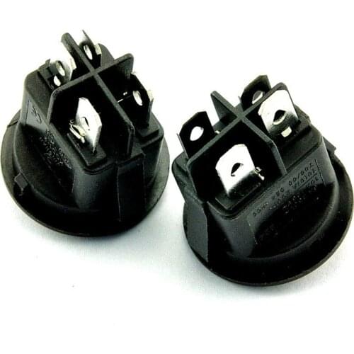 KCD1-224 Power Switch Rocker Switch 4 Pin 2 Gear Light 6A/250V (5PCS)