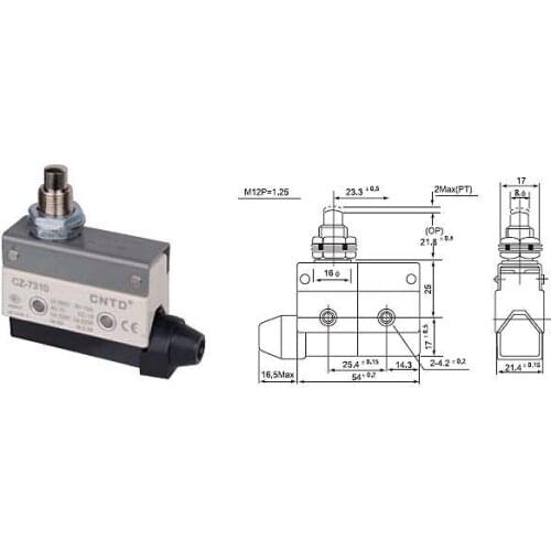 Top Quality Original CNTD CZ-7310 Micro Switch/Limit Switch Outer shell covered with intensive plastic/Water-proof/Oil-proof