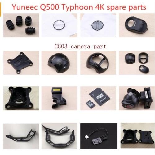 Yuneec Typhoon Q500 4K CG03 camera spare parts shell Damping ball UV filter ND gray mirror Upper lower slot cover Cable Card