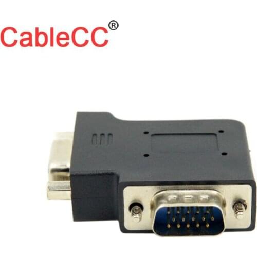 Zihan VGA SVGA Vertical Flat Right Angled 90 Degree Male To Female Extension Adapter