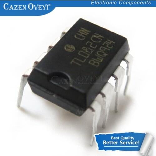 10pcs/lot TL082CP DIP-8 TL082 DIP TL082CN In Stock
