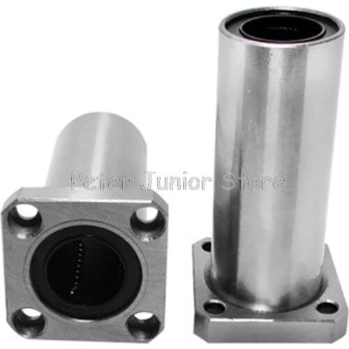 2 pcs LMK10LUU 10mm long type flange bearing linear bush 3d priter xyz cnc parts GMN