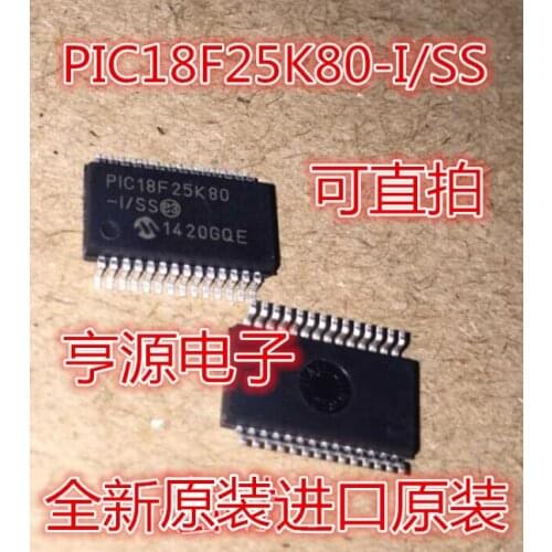 5pcs/lot PIC18F25K80-I/SS PIC18F25K80-I/SO 18F25K80-I PIC18F25K80 18F25K80 SSOP MICROCHIP 3.6kB RAM 32kB