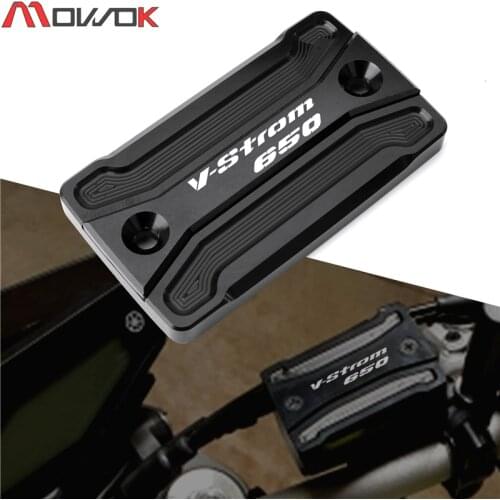 For V-STROM 650/XT VSTROM DL650 2004-2020 2018 2019 Motorcycle CNC Aluminum Front Brake Fluid Reservoir Cap Cover