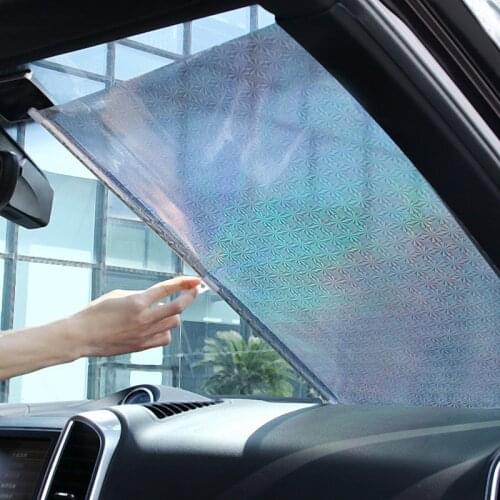 1 Pcs Auto Car Retractable Curtain Window Windshield Visor Sunshield Front Side Sun Shade Shield Car Decoration Accessories
