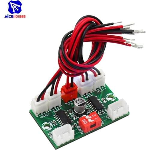 Diymore XH-157 PAM8403 3W*4 Digital Audio Power Amplifier Board 2 Channel / 4 Channel Swtich Amplifier Module with Wire DC 5V
