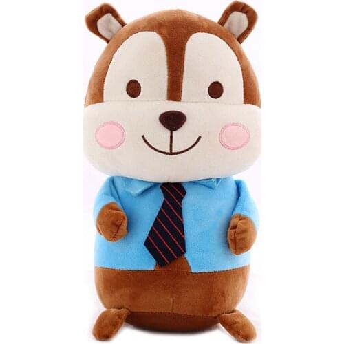 Fancytrader Lovely Pop Animal Squirrel Plush Doll Big Soft Stuffed Cartoon Squirrel Toy Kids Present