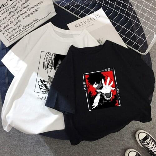 Y2K My Hero Academia Bakugou Anime T Shirt Men Boku No Hero Academia Todoroki Tshirt Dabi Bnha Himiko Toga Graphic Tshirt Male