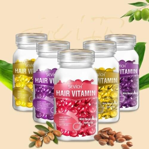 Smooth Silky Hair Vitamin Capsule Magical Keratin Hair Treatment Mask Deep Repairs Damaged Hair Moroccan Oil Nourish Hair Care