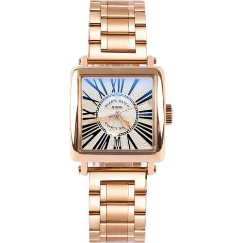 Ladies Watch With Leather Strap GUOU China