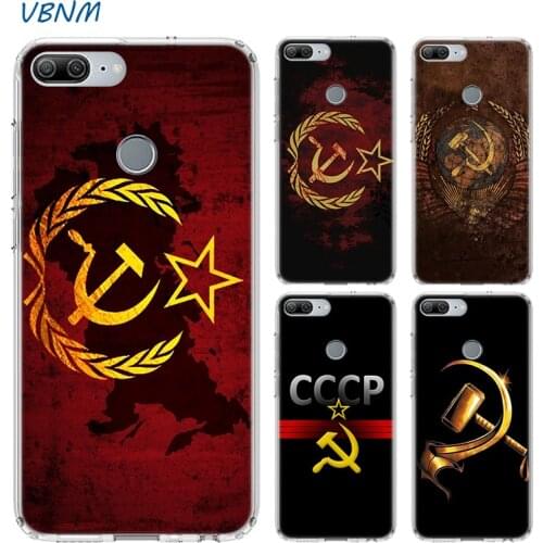 Red Soviet Union USSR Grunge Flag Case For Huawei Honor 30 30s Play4T 20 9X Pro 8X 10 lite 9A 8A 8S 9 Y5 Y6 Y7 Y9 2019 Cover
