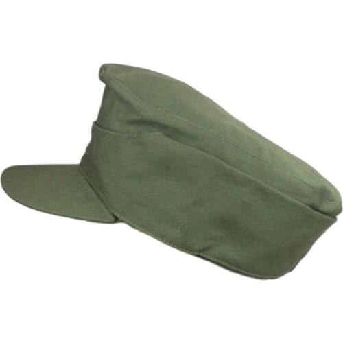 OUTDOOR WWII WW2 GERMAN ARMY EM SUMMER PANZER M43 FIELD COTTON CAP HAT BERGMUTZE