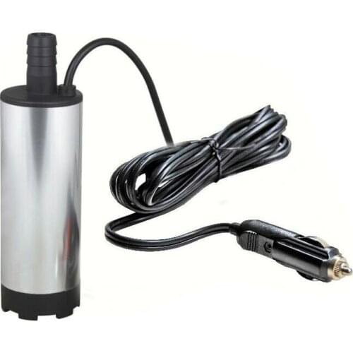 2017 New 12V/24V DC Diesel Fuel Water Oil Car Camping Fishing Submersible Transfer Pump 38 mm