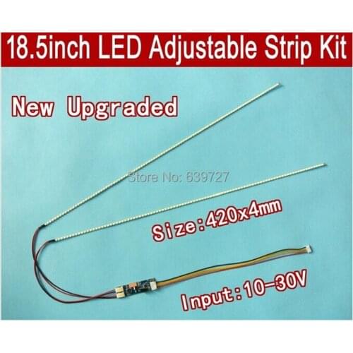 NEW 18.5'' 420mm Adjustable brightness led backlight strip kit,Update 18.5inch-wide LCD ccfl panel to LED backlight