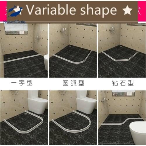 Bathroom Water Stopper Flood Barrier Rubber Dam Silicon Water Blocker Dry and Wet Separation Home Improve Dropshiping 2021