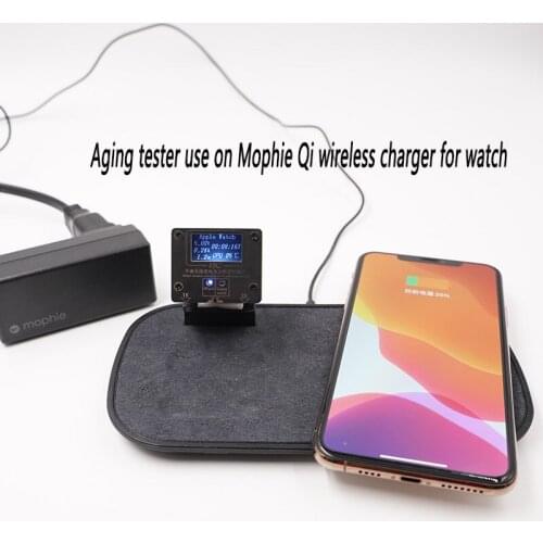 Profession 2W Smart Watch Wireless Charger Tester LED Digital Display Voltage Cuttent Meter Filter for Apple Watch Samsung Watch