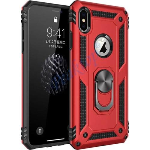 Luxury Magnetic Ring Case For iphone XS Max Rugged Armor Shockproof Stand Hard Cover For iPhone 11 Pro 6 6S 7 8 Plus X XR Coque
