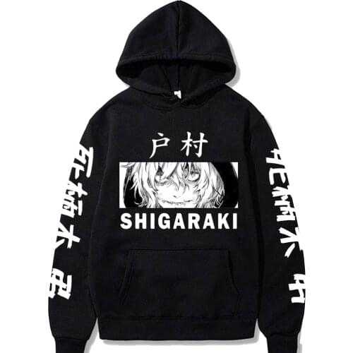 Anime My Hero Academia Shigaraki Tomura Print Hoodies Men Hip Hop Sweatshirts Harajuku Sudaderas Con Capucha