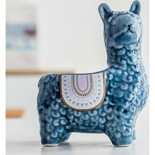 Unique Animal Succulent Planter Pots Cute Alpaca Succulent Pots Home Decor for Mini Succulent Plants SP99