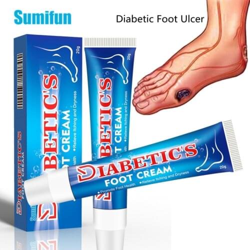 20g Sumifun Diabetic Foot Ulcer Treatment Cream Anti Inflammation Foot Ulceration Cream Relief Moisturizing Diabetes Skin Care