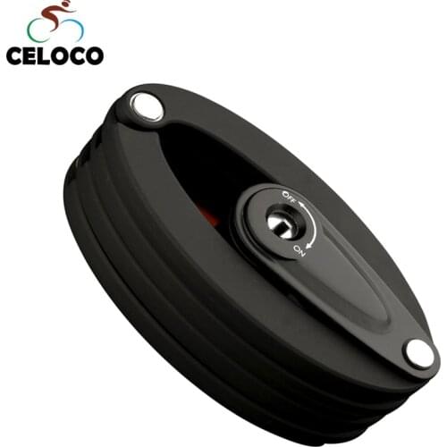 Bicycle Chain Locks With Tail Light Anti-Theft Mini Folding Cycle Cable Lock Motorcycle Security Keys Alloy Steel Alarm For Bike