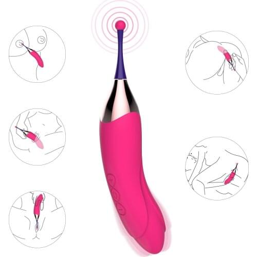 G-Spot Vibrator Female Finger Masturbation Massage Vibrator Clit Vibrator Female Masturbation Two Sex Toys Couple Sex Shop