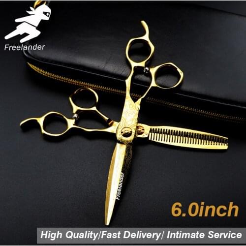 6.0 inch Japanese Hair Scissors CDM Damascus Hairdressing Scissors Thinning Shears Hairdresser Shaver Haircut Hair Cutting Shear
