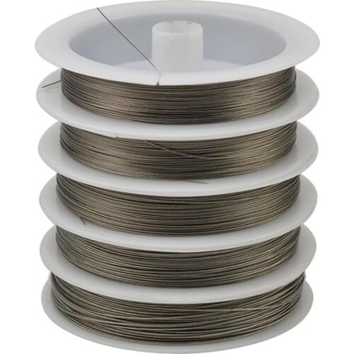 1Roll 0.3 0.38 0.45 0.5 0.6 0.7 0.8 Mm High Quality Steel Wire for Charm Jewelry Making Finding Accessories Supplier Wholesale