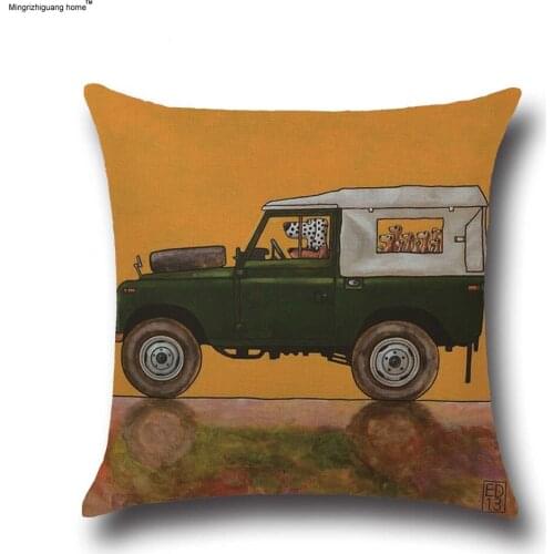 1PC Car Train bus cushion cover for children Decorative Cushion Covers for Sofa Throw Pillow Car Chair Home Decor Pillow OU 017