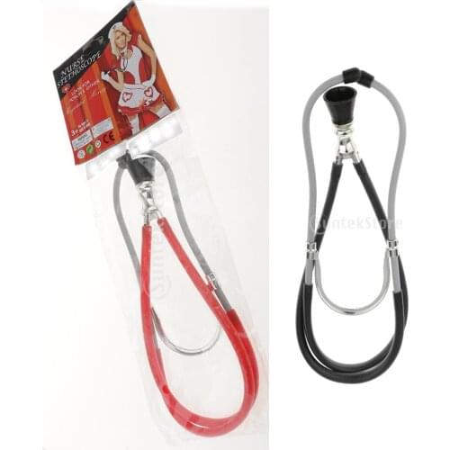 1x Nurse Doctor Costume Party Stethoscope Props Fancy Dress Accessory Cosplay for School Church Play Halloween Theme Party