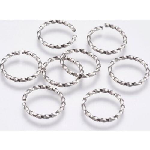 100pcs 7/8/12mm Stainless Steel Open Jump Rings Single Loops Open Jump Rings & Split Rings For Jewelry Finding DIY F60
