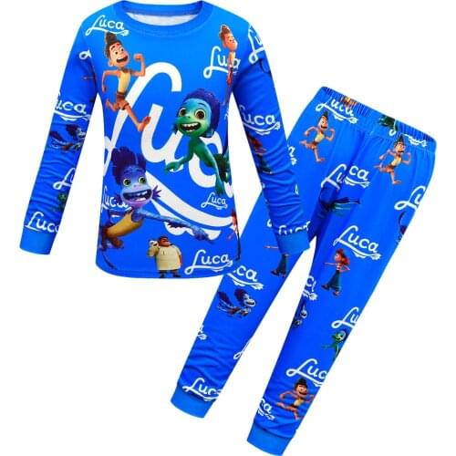 2021 Kids Cartoon Pajamas Children Sleepwear Baby Pajamas Sets Luca Boys Girls Pijamas Set Nightwear Clothes Toddler Clothing