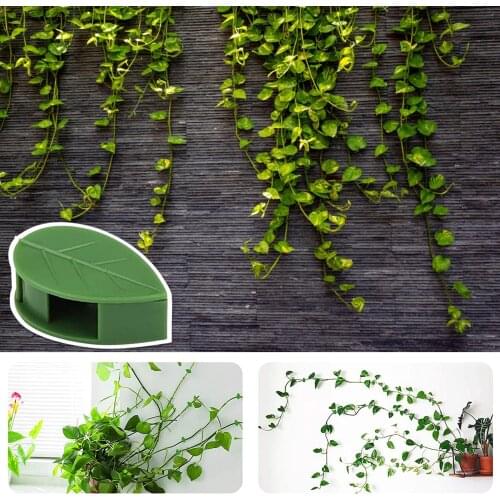 30/50/100Pcs Plant Green Plant Fixation Green Dill Wall Climbing Artifact Vine Climbing Wall Hanging Stereotyped Home
