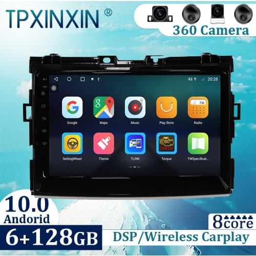 6+128GB For Toyota Previa 2006-2012 Android 10 Carplay Radio Player Car GPS Navigation Head Unit Car Radio with Screen