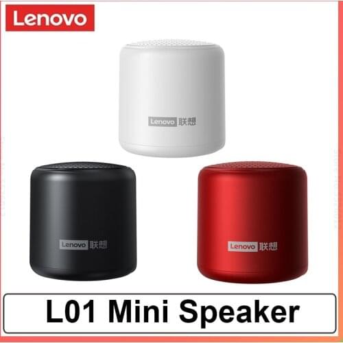 Lenovo L01 TWS Wireless Speaker Mini Portable Outdoor Loudspeaker Column Stereo Surround Bass Box Mic