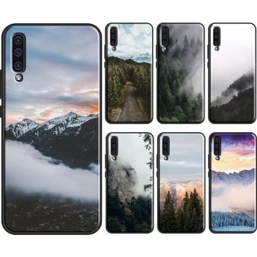 Mountain Forest Clouds Soft Case For Samsung Galaxy A52 A42 A12 A20e A21S A10 A40 A50 A70 A51 A71 A31 A41 Cover