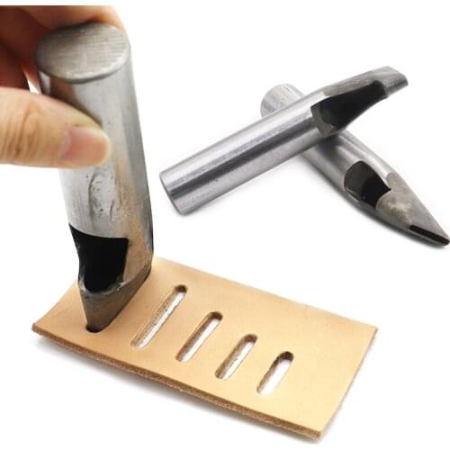 DIY belt leather puncher round steel leather craft hollow puncher metal gasket plastic rubber punch tool width 5mm
