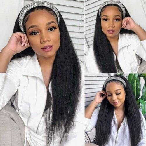 Hairmoda 150 Density Headband Wig Human Hair Wigs 32 Inch Wig Peruvian Hair Wigs Straight Human Hair Wigs For Black Women