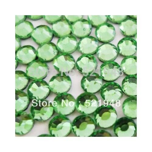HOT! AAA Grade 288 pcs SS16(3.8~4.0mm) Lt.Peridot DMC Hotfix Rhinestones iron on rhinestones Strongly recommended
