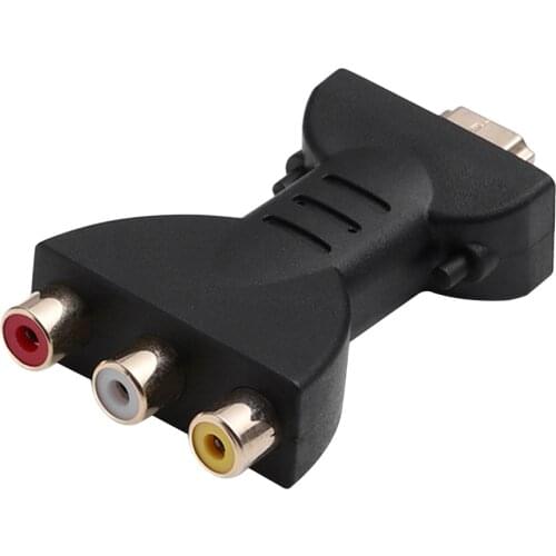 Mini HD to 3 RGB/RCA Video Audio Adapter Digital Signal AV 1080p Component Converter Accessories For HATV DVD TV TXTB1