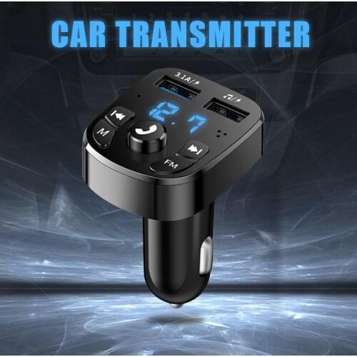 Multi-function car MP3 player FM Bluetooth receiver car music U disk supplies double USB car fast charge