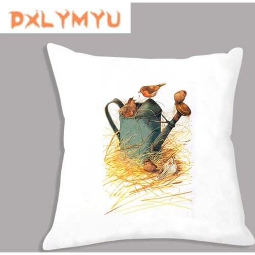 Nordic Style Pillowcase Simple Retro Flower Soft Decorative Cushion Throw Pillow Sofa Decorations For Home Decor