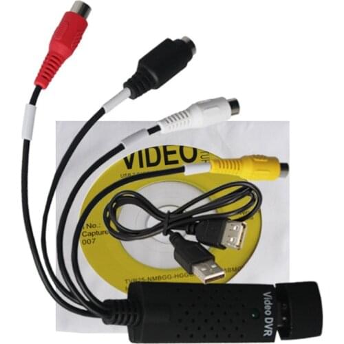 New High Quality USB 2.0 Easycap Capture 4 Channel Video TV DVD VHS Audio Capture Adapter Card TV Video DVR Free Shipping