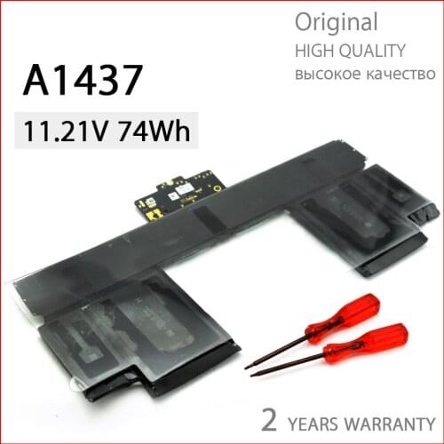 Genuine A1437 New Original Battery For Apple MacBook Pro 13" Retina A1425 Late 2012 Early 2013 Version 11.21V 74WH NEW batteria